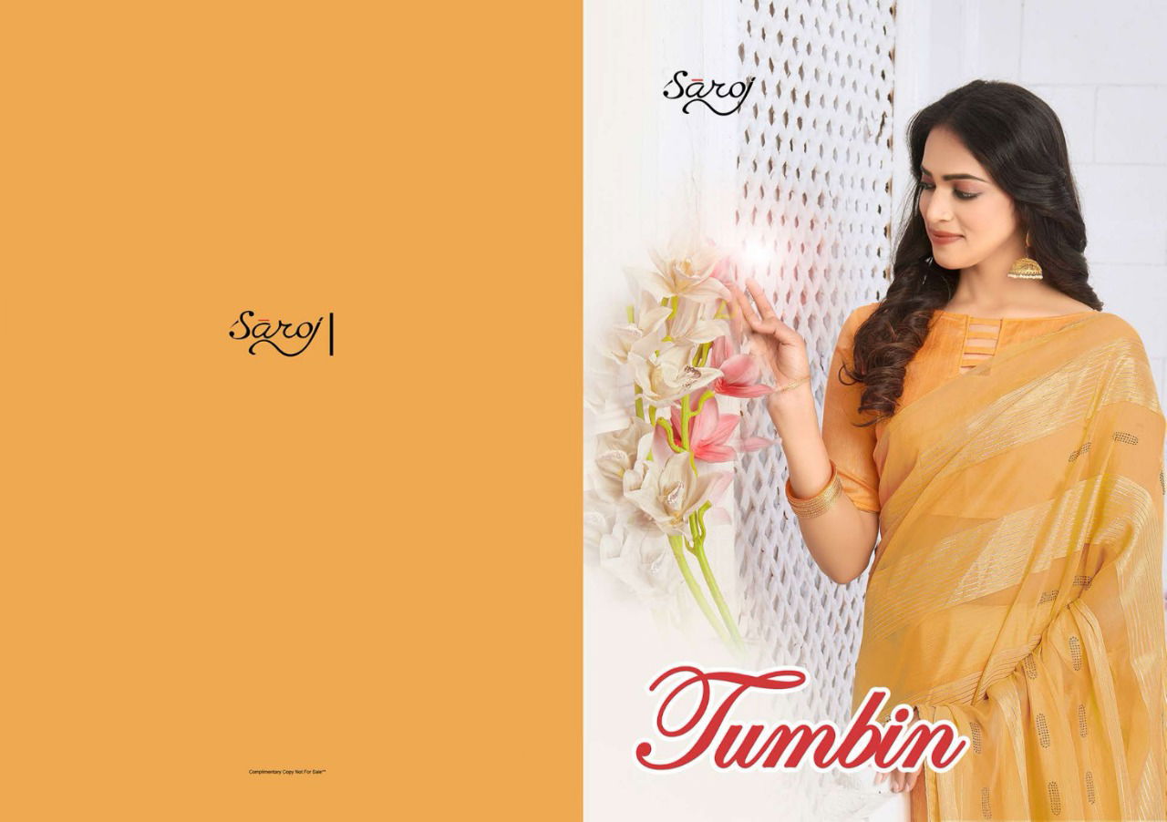 Saroj Tum Bin Fancy Party Wear Georgette Designer Saree Collection